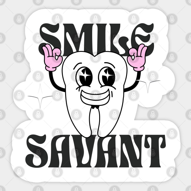 Smile Savant 1 Sticker by Salt + Cotton